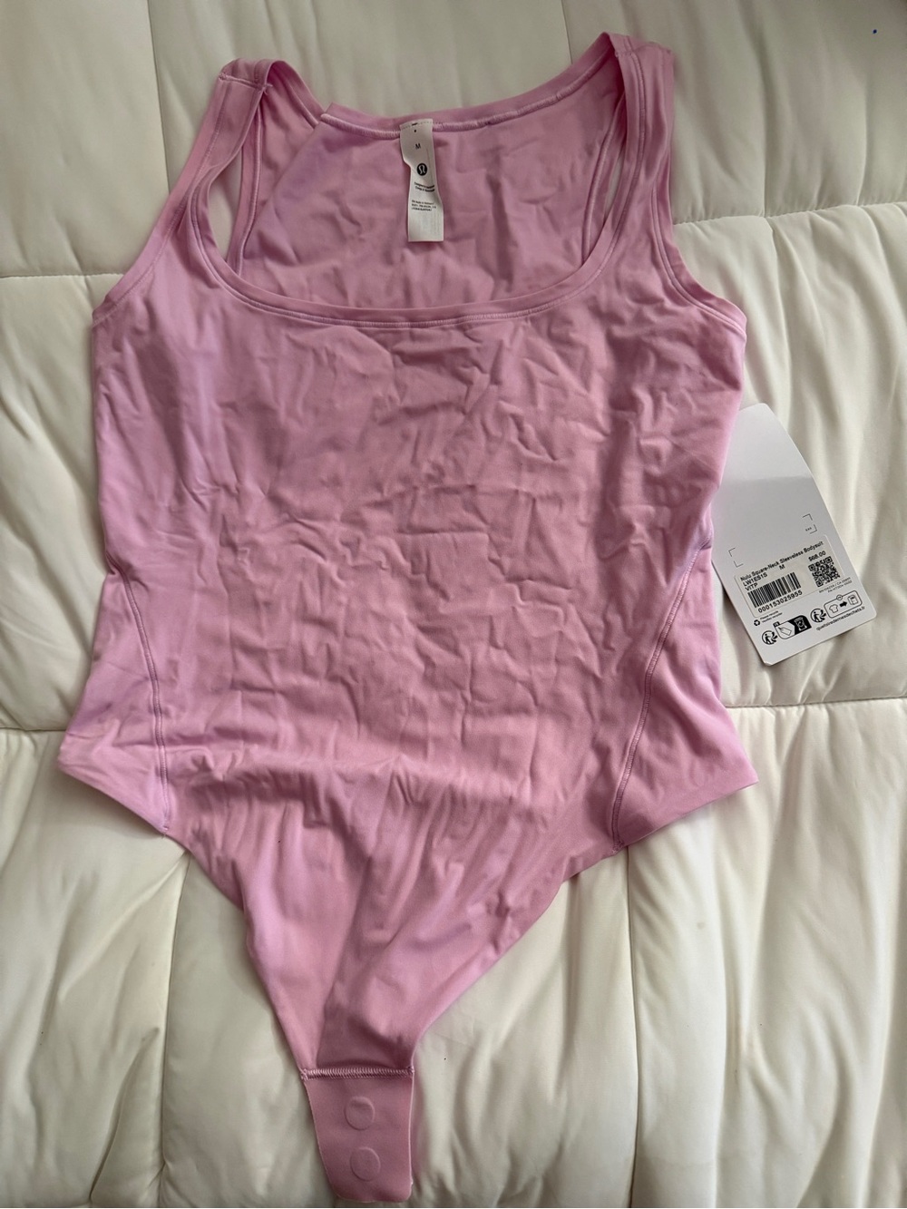 lululemon athletica Light Pink Sleeveless Bodysuit Tank
